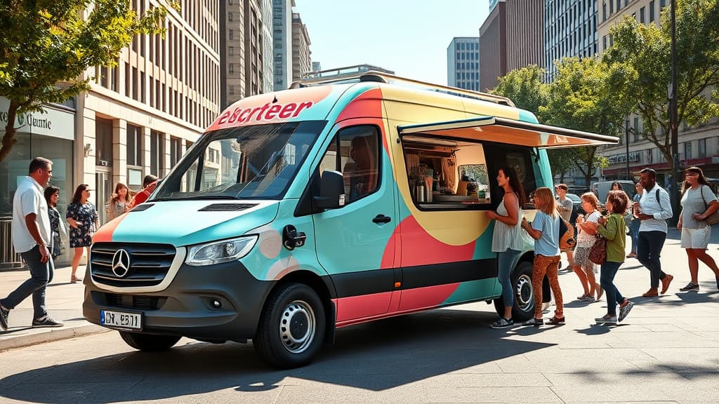 Mercedes eSprinter Becomes Electric Ice-Cream Truck
