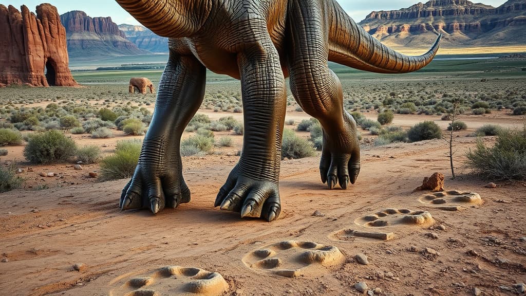 Urme de dinozaur de 150 de milioane de ani revelează un model de mers ciudat