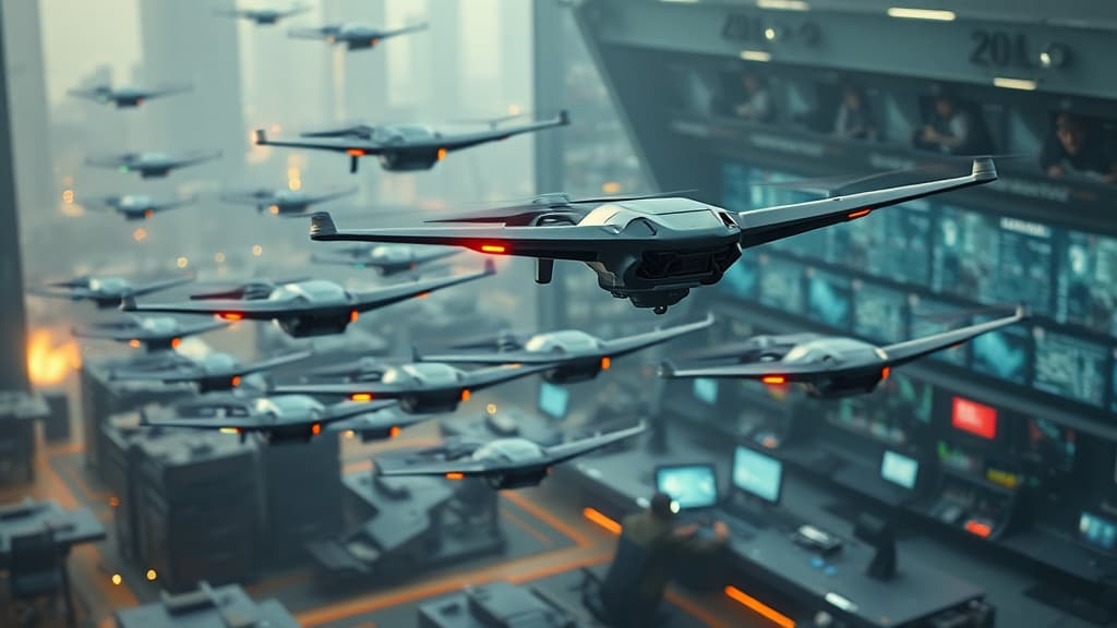 Swarm-uri de drone letale, o nouă amenințare pentru tactica de apărare modernă