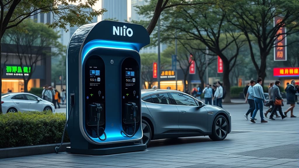 Nio prezintă stații de schimb de baterii de a cincea generație, extinde rețeaua de vehicule electrice