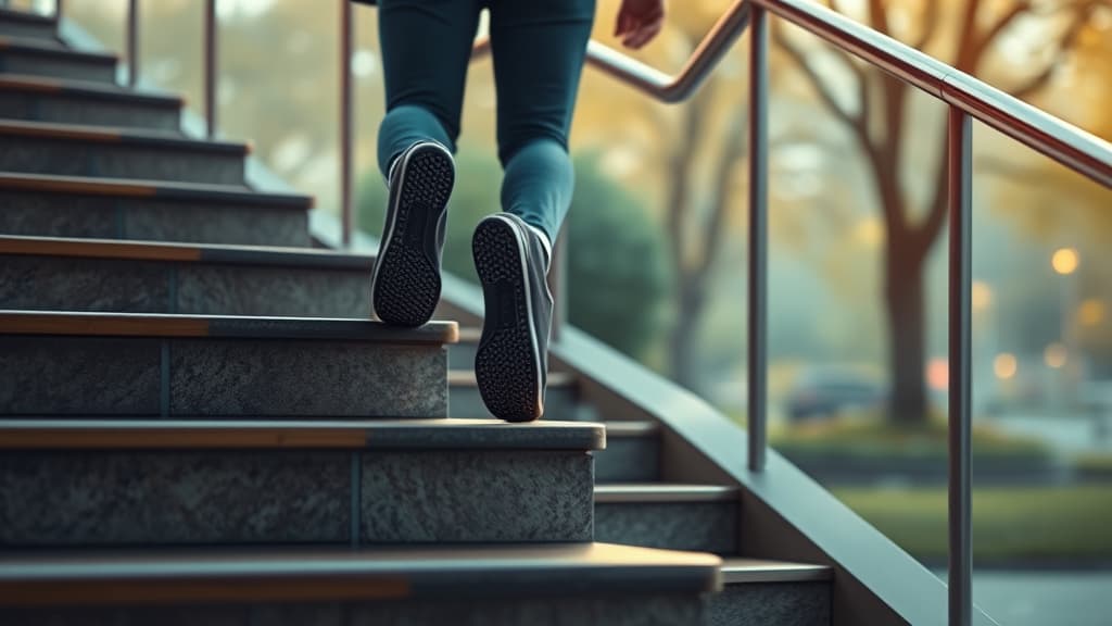 Coborârea riscului de boli cardiovasculare prin urcare pe scări