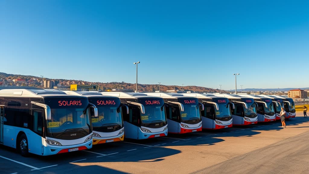 Solaris livrează 22 de autobuze electrice în România