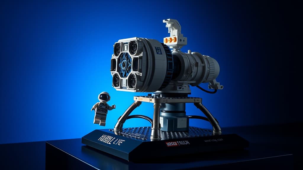 Lego prezintă modelul uriaș al telescopului spațial Hubble