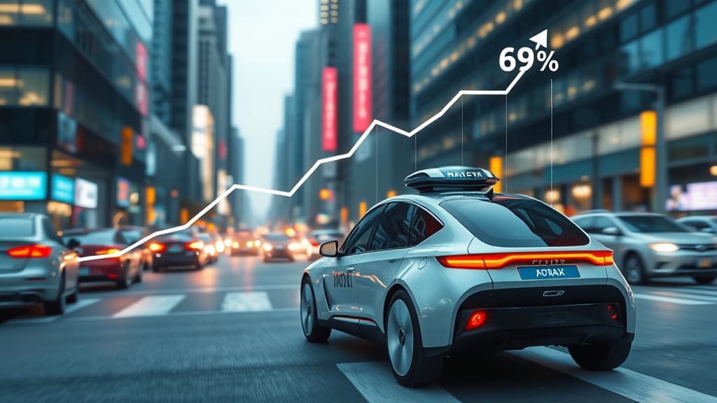 Pony AI atinge venituri record la robotaxi cu o creștere de 69% a vânzărilor