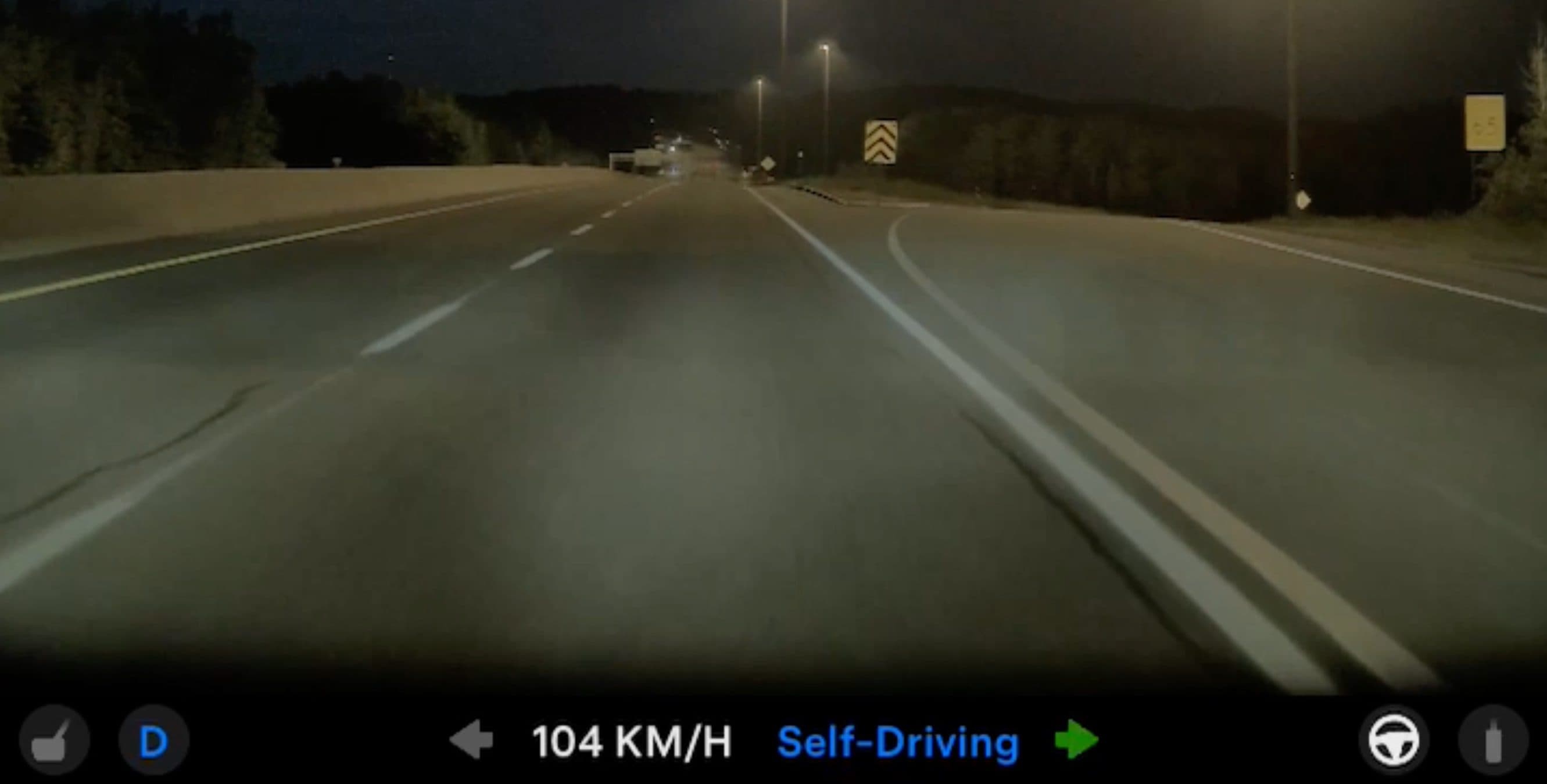 Tesla FSD v14 Malfunctions, Swerves Off Course