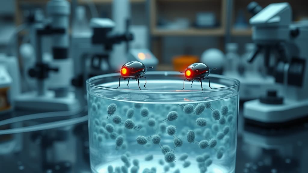 Microscopic Robots Hunt Down Bacteria with Precision