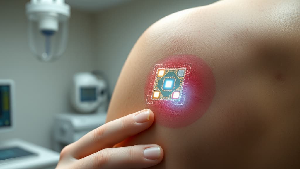 Ambient Light Activates Wearable Patch for Wound Treatment