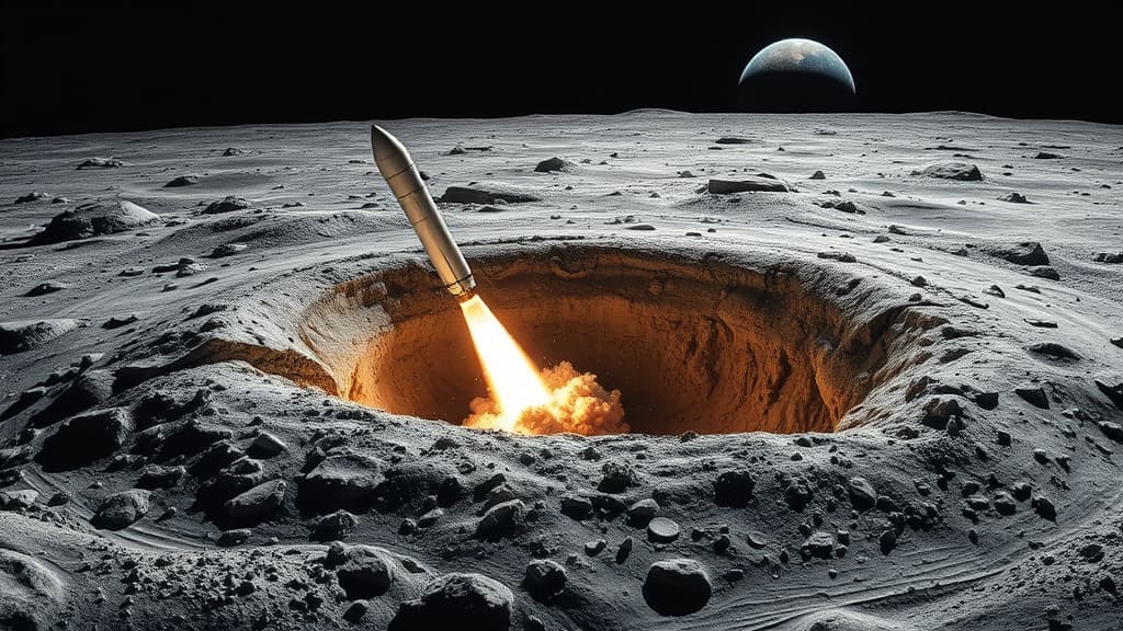 SpaceX Rocket Crashes into the Moon, Creating 60-Foot Wide Crater