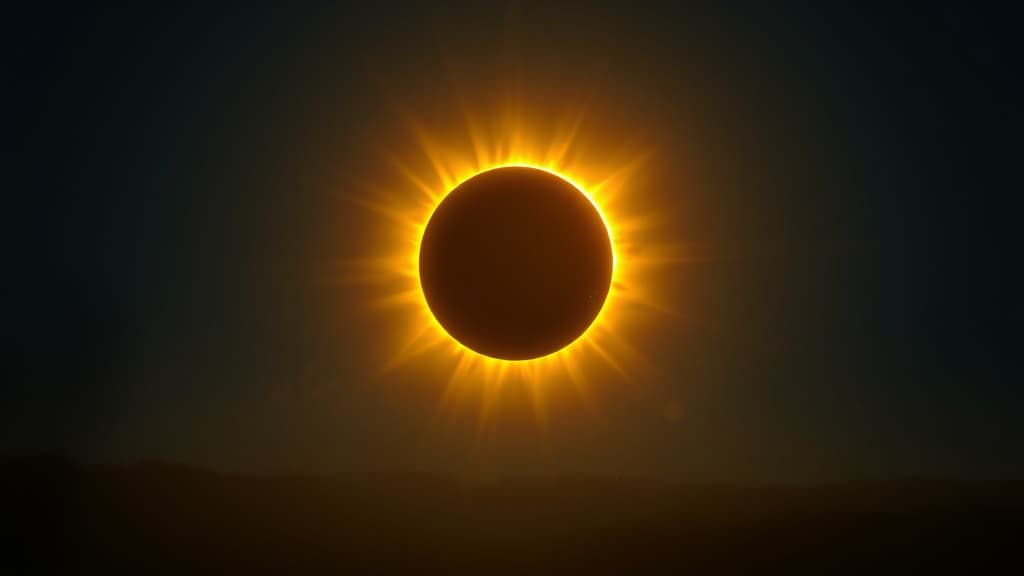Total Solar Eclipse Appears Golden Due to Atmospheric Conditions