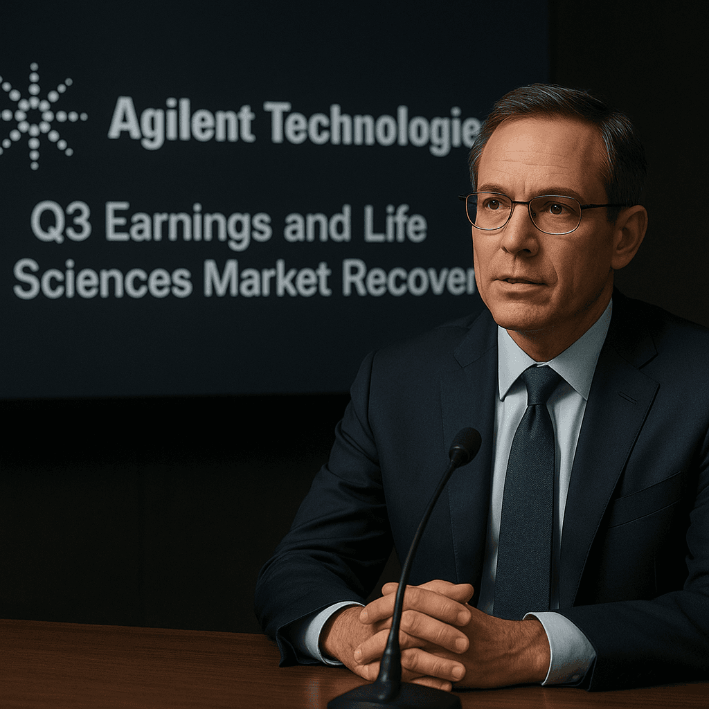 CEO-ul Agilent discută despre rezultatele financiare din T3 și recuperarea pieței științelor vieții