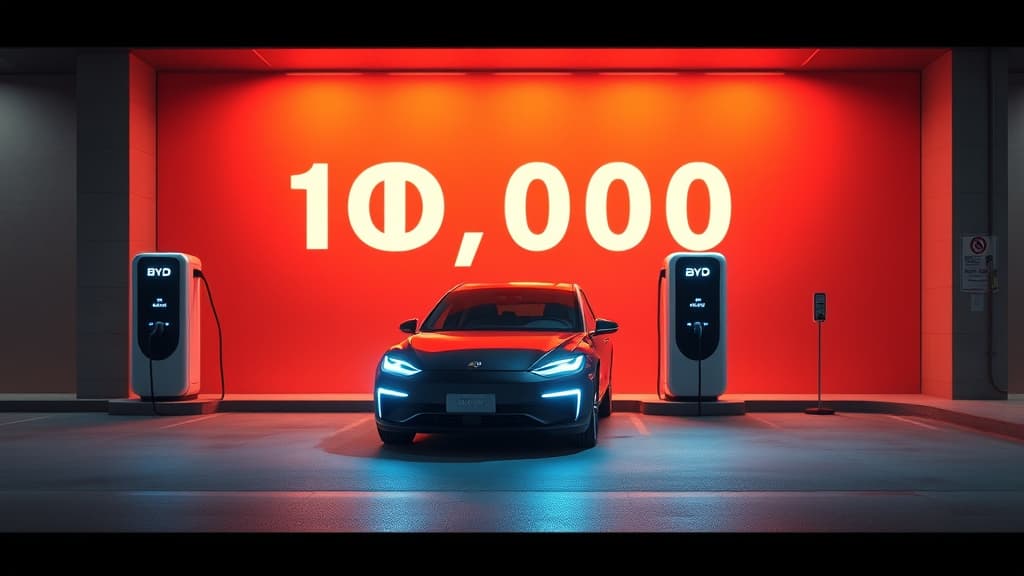BYD Hits Milestone with 10,000 Flash Chargers Installed in China