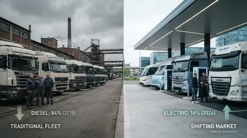 Europe’s Trucking Giants Face a High-Voltage Shakeup by 2030