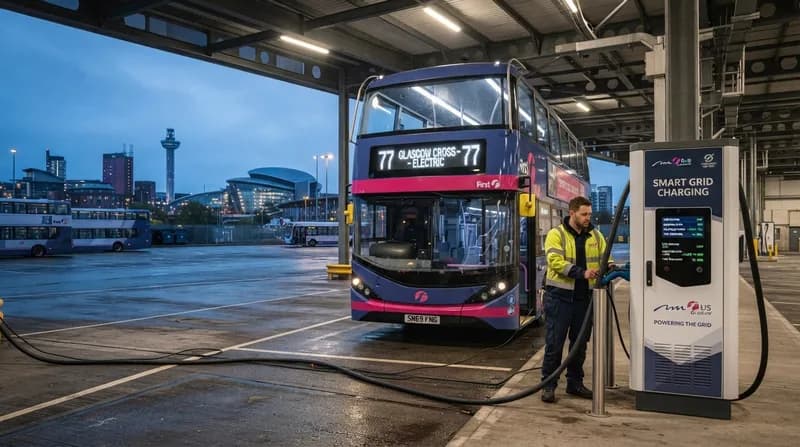 First Bus extinde încărcarea inteligentă pentru echilibrarea rețelei electrice în Glasgow