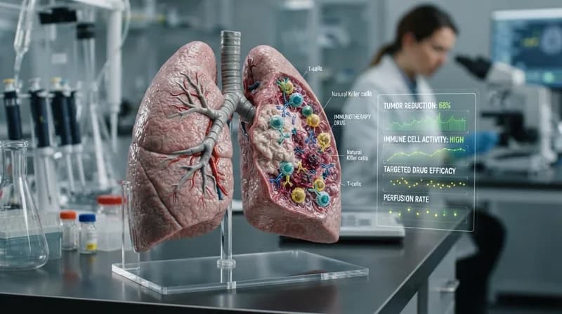 O terapie imunologică revoluționară prelungește semnificativ supraviețuirea în cancerul pulmonar