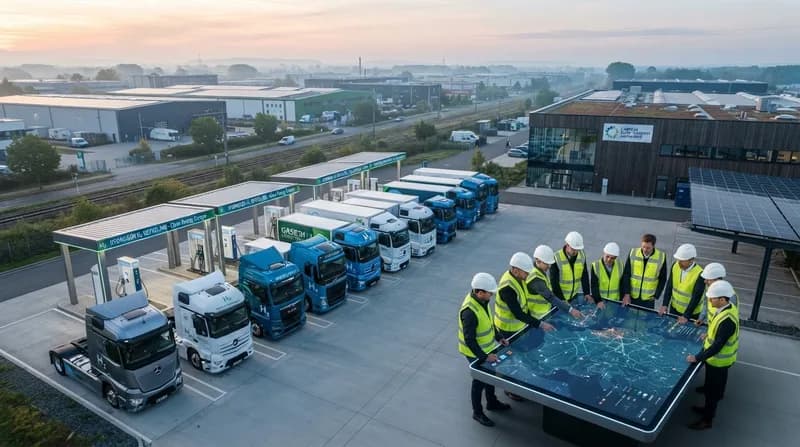 Giganți industriali se unesc pentru a impulsiona ecosistemul european de camioane pe hidrogen