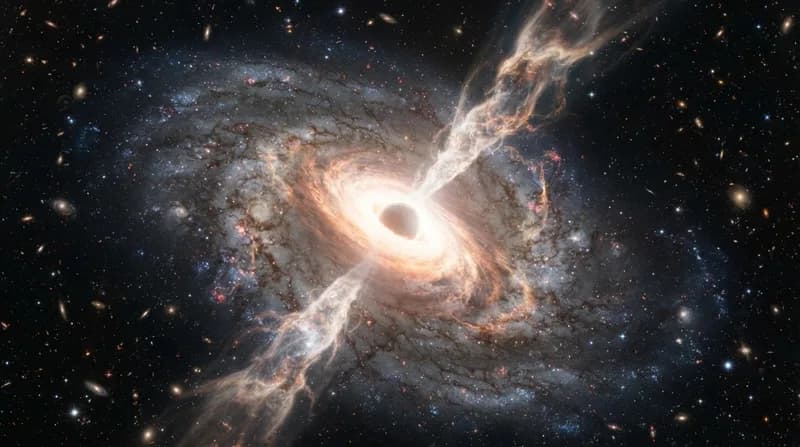 Forțe cosmice: Vânturile găurilor negre supermasive sunt de 100 de ori mai puternice decât se estima