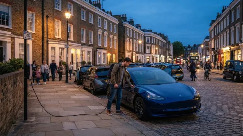 Marea Britanie simplifică regulile pentru încărcarea mașinilor electrice pe stradă