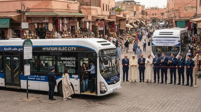 Hyundai Brings Eco-Friendly Transit to Morocco with Electric Bus Fleet