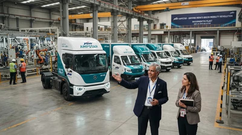 JSW Greentech Launches Ampstar to Revolutionize India’s Commercial EV Market