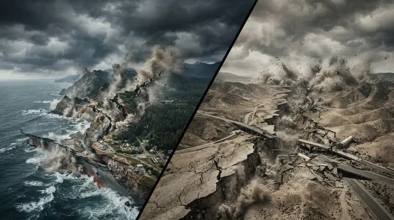 Seismic Synchronization: Could Cascadia and San Andreas Strike Together?