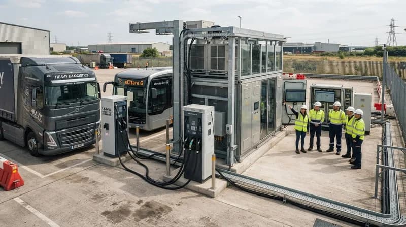 Efacec Debuts Modular 1.6 MW Charging Hub for Large-Scale EV Fleets