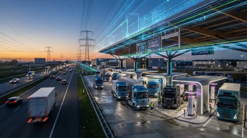 Mapping the Future: Europe’s Electric Truck Charging Surge