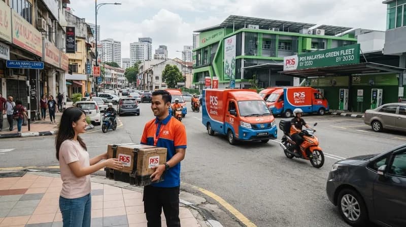 Pos Malaysia extinde cea mai mare flotă logistică electrică din Malaezia