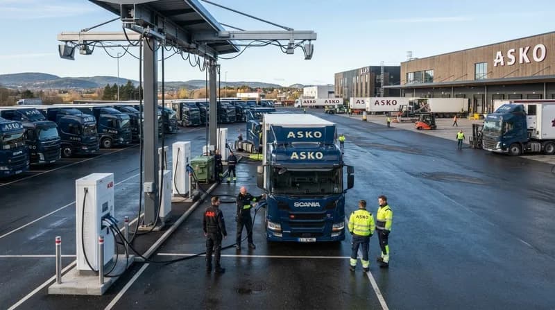 ABB E-Mobility semnează un contract major de mentenanță pentru flota de camioane ASKO din Norvegia