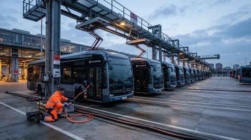 Daimler Buses Expands High-Power Charging Network to Hamburg’s Central Terminal