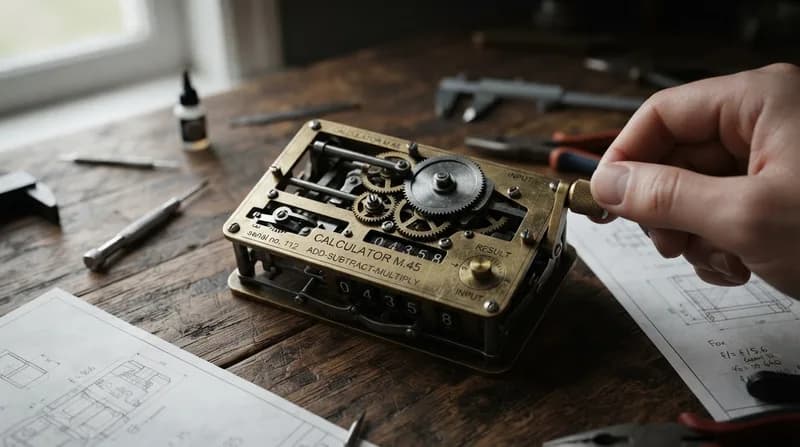 Engineering Marvel: The 3D-Printed Mechanical Calculator