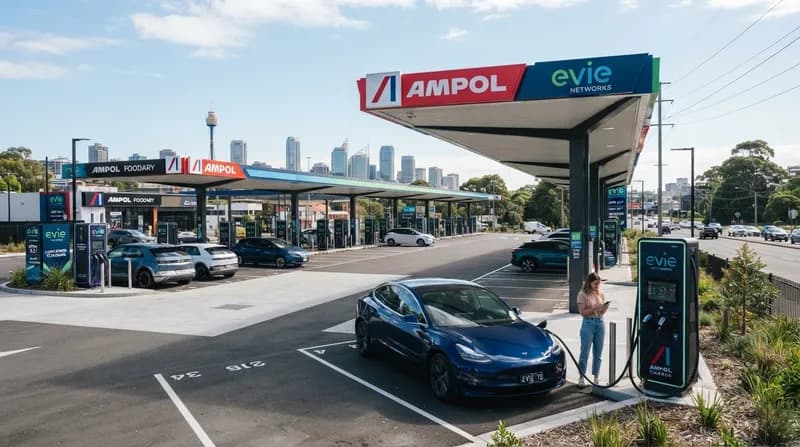 Ampol Set to Dominate Australian EV Charging with $225M Evie Networks Acquisition
