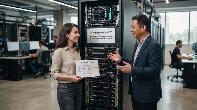 Hugging Face și AMD încheie un parteneriat strategic pentru accelerarea infrastructurii AI
