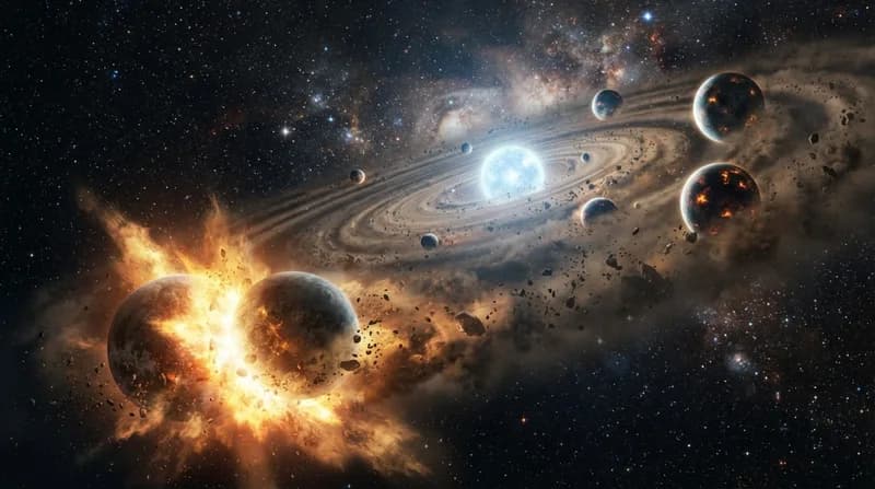 Cosmic Car Crashes: Webb Telescope Reveals Secrets of Violent Planetary Collisions