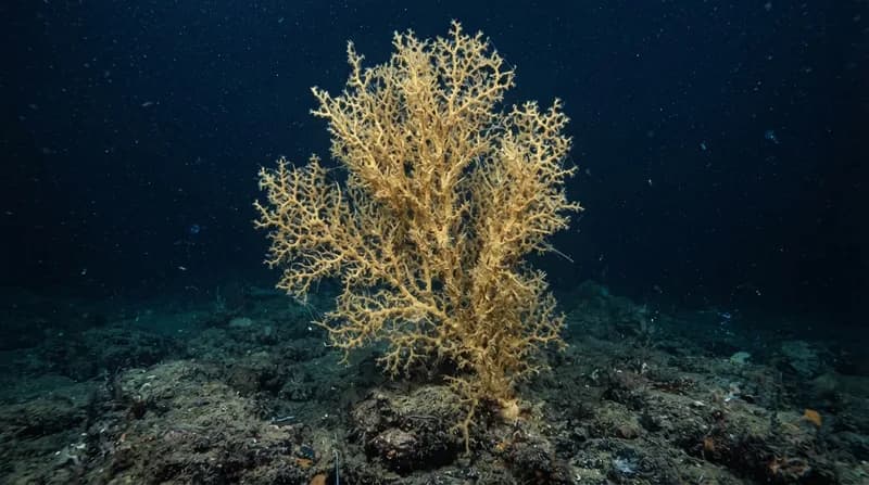 Descoperire în adâncurile oceanului: coralul „copac auriu” care a sfidat clasificarea biologică