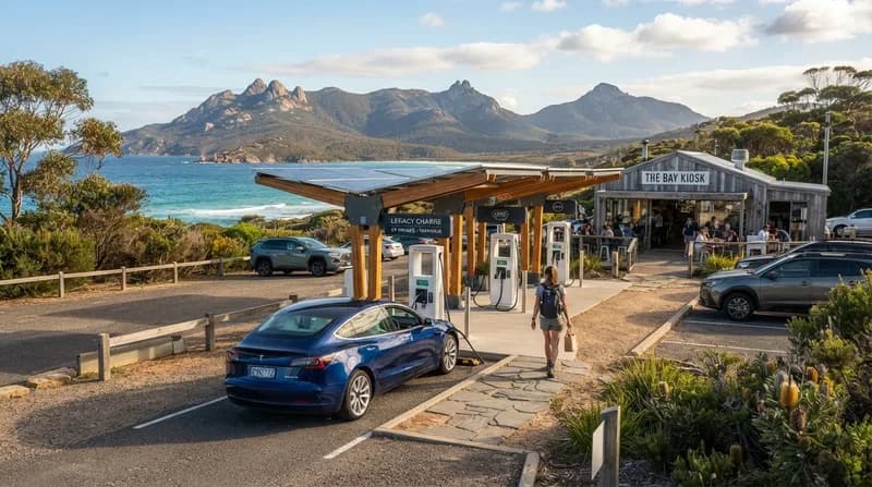 Tasmania susține turismul sustenabil printr-un program de finanțare pentru stații de încărcare EV