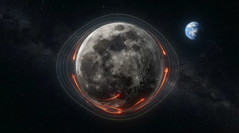 Dicotomia lunară rezolvată: Cum a modelat gravitația Pământului cele două fețe ale Lunii