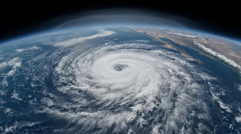 Satelitul NASA a surprins ondulații atmosferice misterioase deasupra uraganului Simon