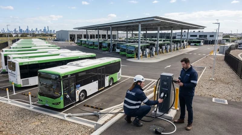 Zenobē va alimenta cel mai mare depou de autobuze electrice din Melbourne