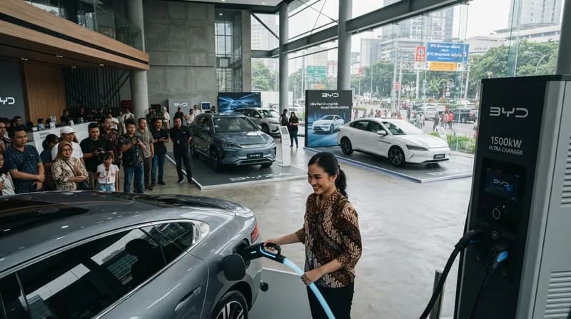 BYD Debuts 'Danza' EV Lineup in Indonesia with Blistering Flash Charging Tech